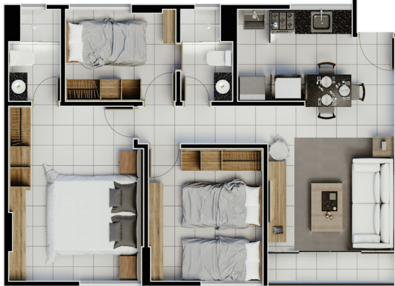 APARTAMENTO ZONA NORTE - CONDOMÍNIO NORTH MIX miniatura 1